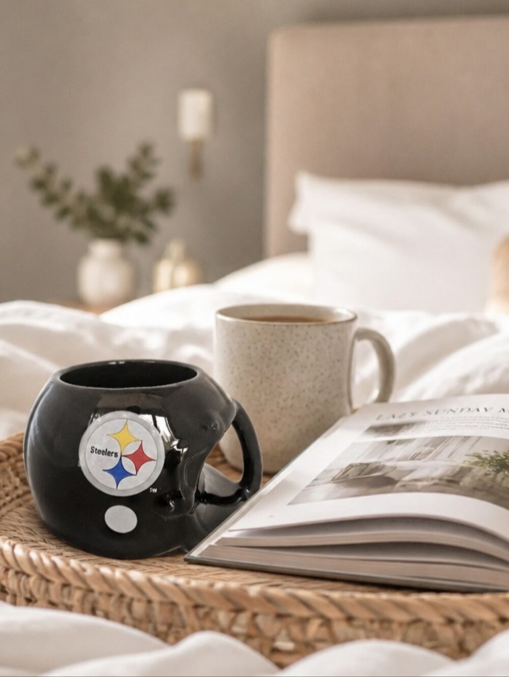 Vintage 1986 Pittsburgh Steelers Football Helmet 3D Ceramic Coffee Mug NFL Sport - Picture 7 of 7